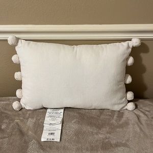 Pier 1 Imports White Throw Pillow